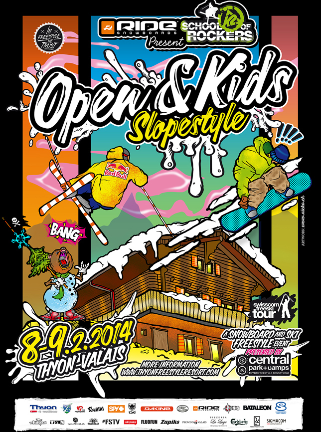 Open &amp; Kids Slopestyle - Thyon 8-9 f&eacute;vrier