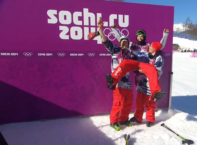 Podium 100% USA au slopestyle - Sotchi 2014