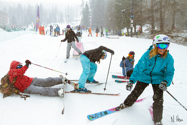 5 conseils pour shooter avec des filles en ski