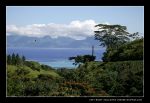 hauteurs de Tahiti, Moorea au loin...