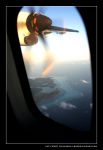 en vol vers l'�le de Raiatea