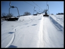 � droite : la piste. � gauche : interdit (et ma trace extr�me ouh pinaise le rebelle). 2 jours apr�s la derni�re chute...