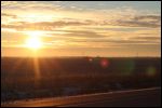 Coucher de soleil sur la transcanadienne