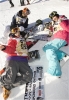 Le podium femmes du half-pipe.
