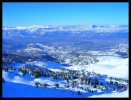 Le Recoin (1650m), suivie de Grenoble et du Vercors