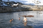 swimming in the hot creek