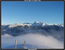 Vue sur le vieux chaillol au dessus des nuages