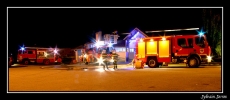L'ensemble des moyen sapeurs pompiers engagés.