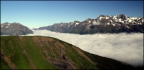 Mer de nuages sur la vall�e de la Romanche