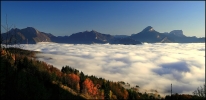 26 octobre 2008 - rebelote et nouvelle mer de nuages au dessus de Grenoble