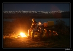 Soiree de pleine Lune sur les bords du lac Pukaki