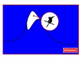 skieur en mute