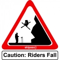 Riders fall