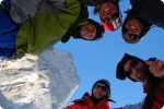 Ben, G�, Seb, L�on et Sylvestre au pied de la Citadelle.