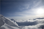 Au-dessus du camp de base de 3350m.