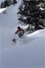 Julien Constans au cœur des mini clairières, là où la neige est bonne.