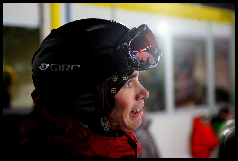 Kevin, anxieux pendant le second run de Mike Riddle