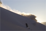 Drew Stoeckline, dans les premiers jours de novembre 2007, sur une fine couche de neige déposée sur l'herbe.
