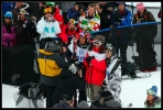 le futur podium dans l'attente du score d'Andreas