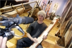 Korbi, le stagiaire de Line. Baptême du feu devant la caméra avec le Mothership.