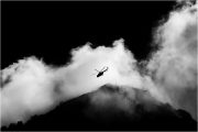 Les pales dans les nuages.