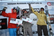Le podium ski hommes