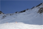 Vue d'ensemble du départ et des premières portes.