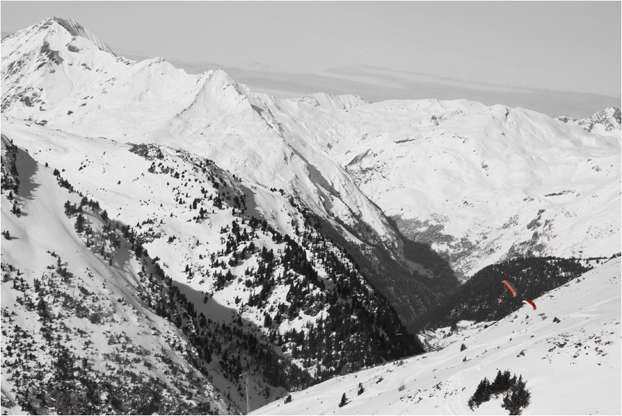 Pendant la course, le freeride continue.