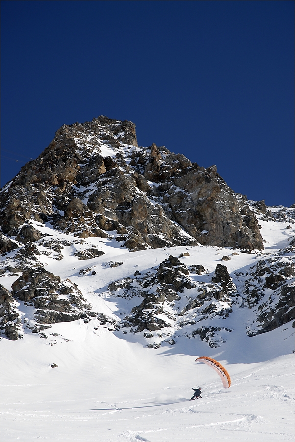 A la sortie du couloir principal en d&eacute;but de run.