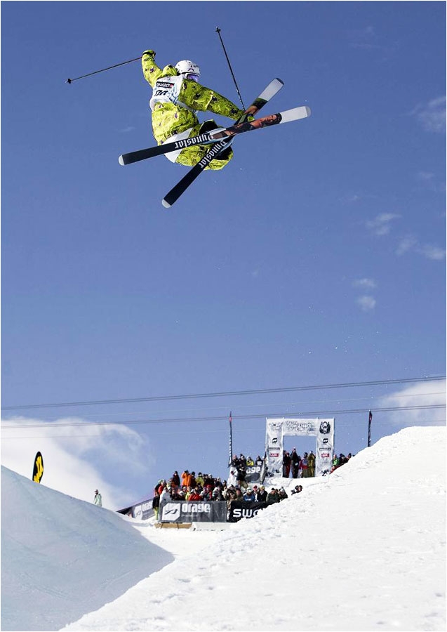 Mike Riddel, vainqueur du half-pipe.