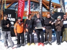 Podium vainqueur (de gauche à droite) : Jacques Chedal et Cédric Pugin, Nicolas Anthonioz et Sébastien Pichot, Cyril et Olivier Meynet.