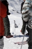 Premier rail du snowpark.