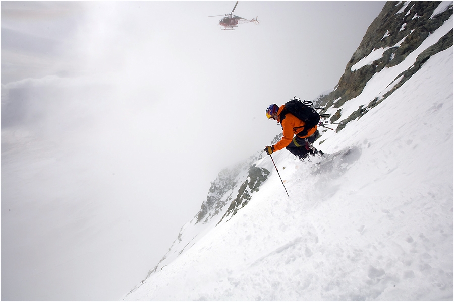 Chris ride le Cervin.