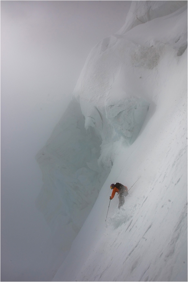 Environ 700 m&egrave;tres dans le couloir Marinelli.