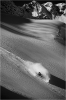 Wille Lindberg à Krasnaya. La lumière très basse révèle la texture de la neige, tôt le matin.