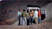 Arrêt-pipi sur la route 40 entre Mendoza et Saint Raphaël.