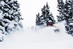 Alex laubé ride la powder du Colorado.