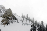 Une énorme front flip à Snowbird, Utah, pendant la compétition freeride où Julian a remporté le Sickbird award.