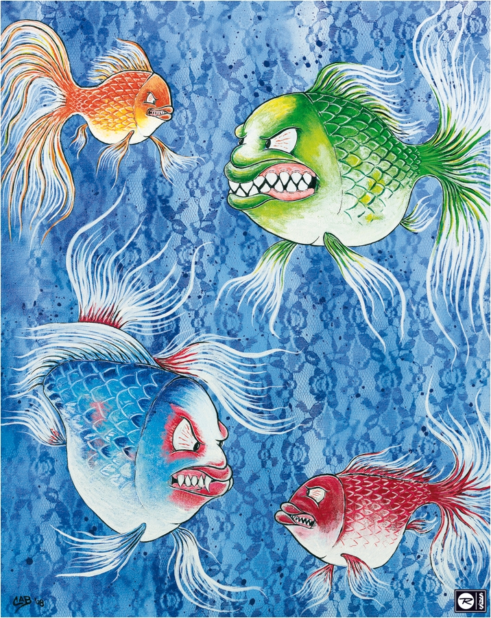 L'oeuvre originale de Steve Caballero. 