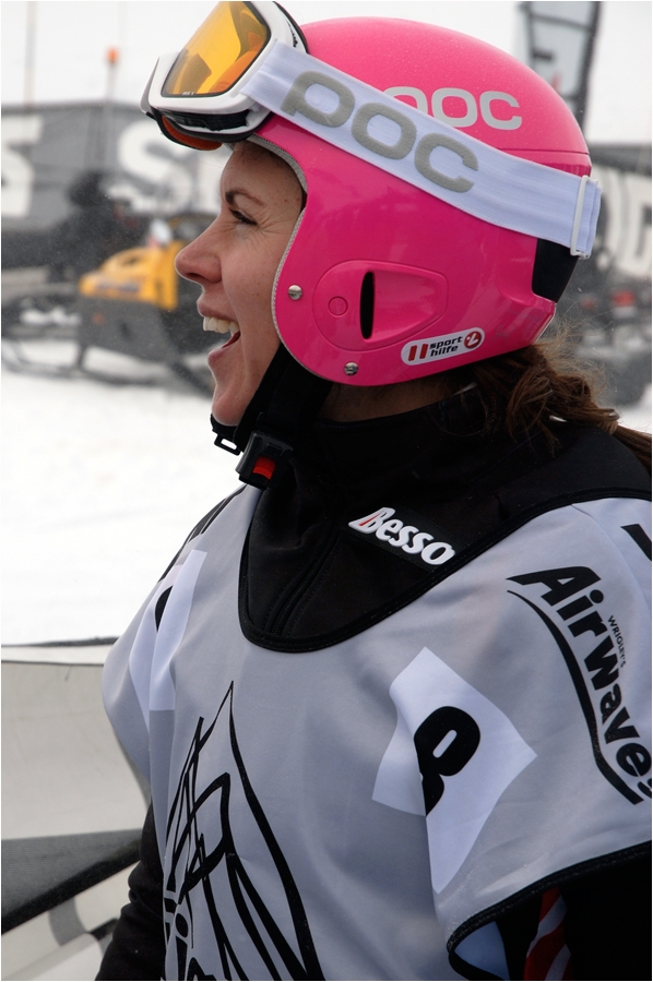 Karin Huttary suit la finale des gar&ccedil;ons. 