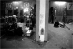 Les ateliers de préparation dans les garages de l'hôtel Diva.