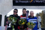 Podium hommes : 1)Andreas Matt 2)Christopher Delbosco 3)Markus Wittner.
