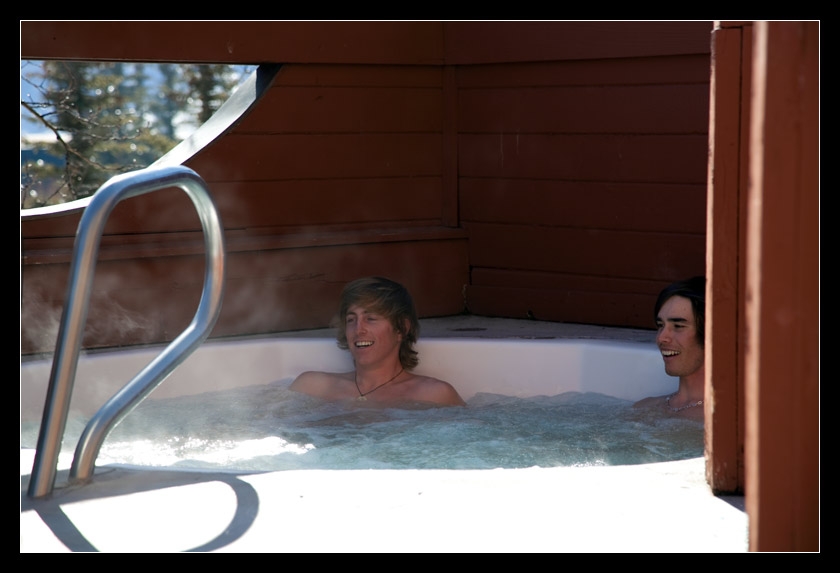 dans le bain