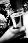 Pot traditionnel de bienvenue au pub le Coyote Bleu. 