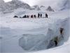 Atelier sécurité sur le glacier.