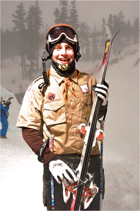 L'un des scouts vainqueurs de V&ouml;lkl.