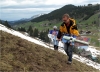Laurent Niol et son sherpa pour la finale.