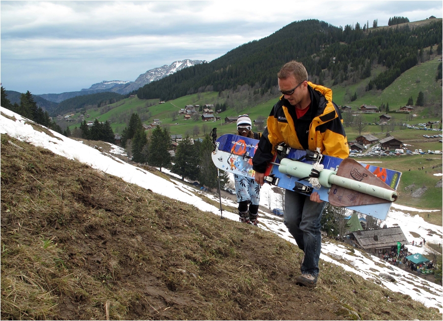 Laurent Niol et son sherpa pour la finale.