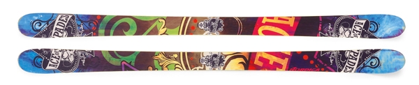 Le ski qui va avec. Nouvelle d&eacute;co sur la base du Ace of Spades de la gamme 2009/2010.