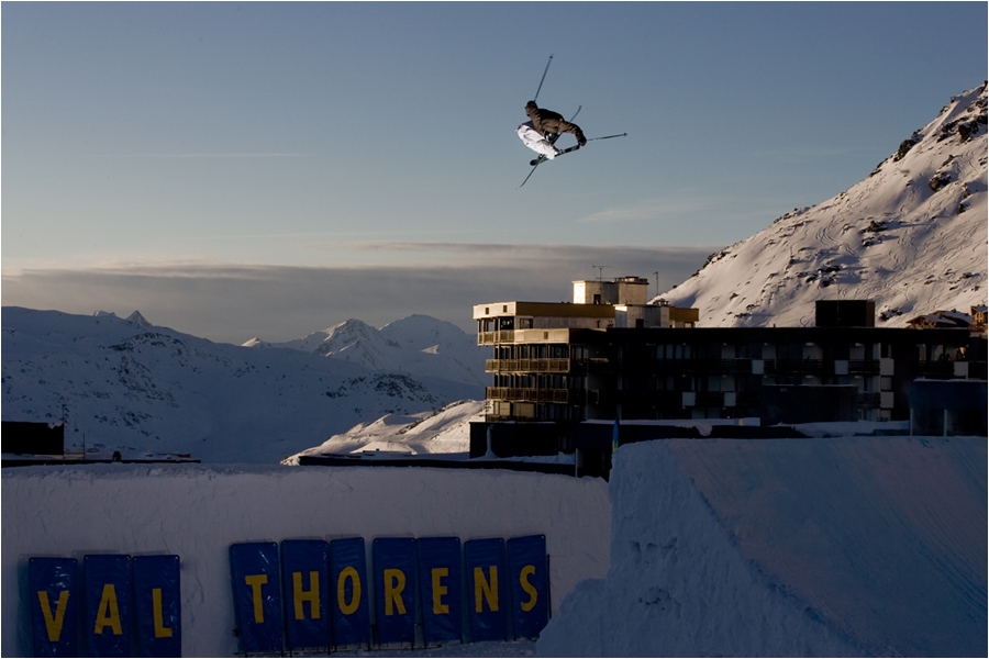 Perfect jump &agrave; Val Thorens.